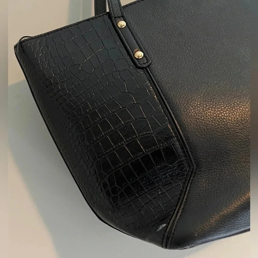 F & W Style tote bag black large career travel diaper bag back to school… - Picture 6 of 16